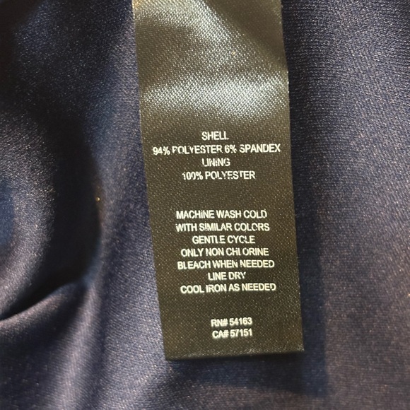 Jessica Howard navy blue and pink floral polyester fit and flare midi dress 24w - Picture 8 of 8